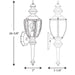 Myhouse Lighting Progress Lighting - P5767-31 - One Light Wall Lantern - Roman Coach - Black