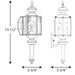 Myhouse Lighting Progress Lighting - P5773-20 - One Light Wall Lantern - Roman Coach - Antique Bronze