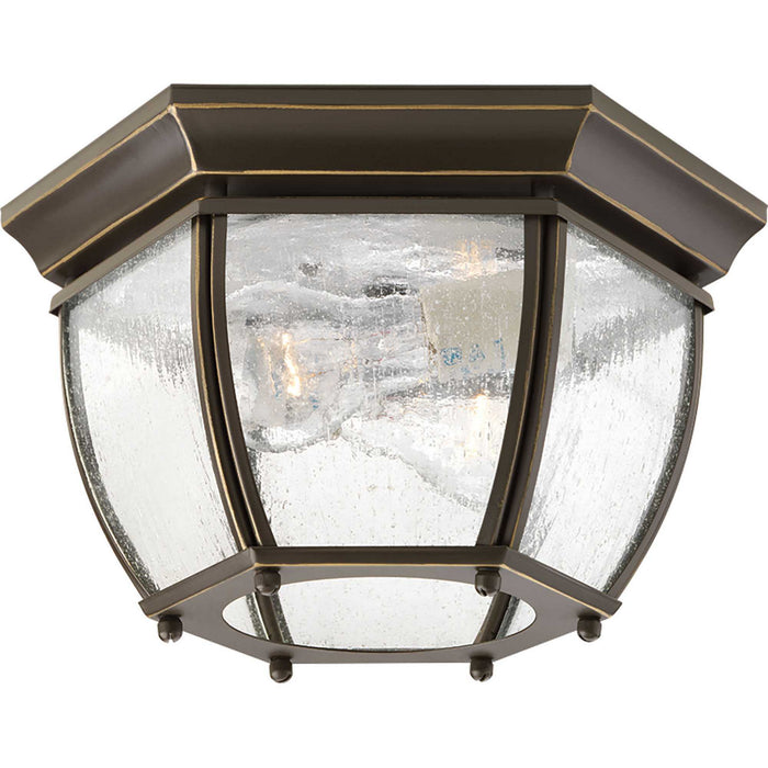 Myhouse Lighting Progress Lighting - P6019-20 - Two Light Flush Mount - Roman Coach - Antique Bronze