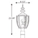 Myhouse Lighting Progress Lighting - P6417-20 - One Light Post Lantern - Roman Coach - Antique Bronze