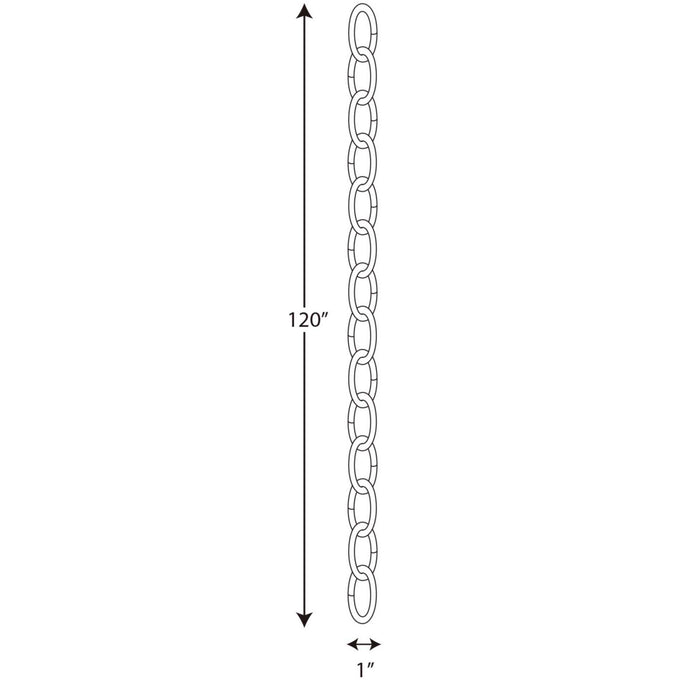 Myhouse Lighting Progress Lighting - P8757-126 - Chain - Accessory Chain - Burnished Silver