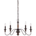 Myhouse Lighting Quoizel - HK5005TC - Five Light Chandelier - Holbrook - Tuscan Brown