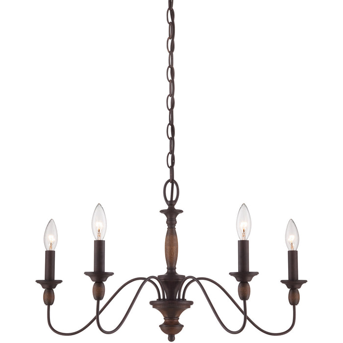 Myhouse Lighting Quoizel - HK5005TC - Five Light Chandelier - Holbrook - Tuscan Brown