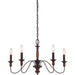 Myhouse Lighting Quoizel - HK5005TC - Five Light Chandelier - Holbrook - Tuscan Brown