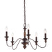 Myhouse Lighting Quoizel - HK5005TC - Five Light Chandelier - Holbrook - Tuscan Brown