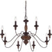 Myhouse Lighting Quoizel - HK5008TC - Eight Light Chandelier - Holbrook - Tuscan Brown