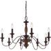 Myhouse Lighting Quoizel - HK5008TC - Eight Light Chandelier - Holbrook - Tuscan Brown