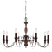 Myhouse Lighting Quoizel - HK5008TC - Eight Light Chandelier - Holbrook - Tuscan Brown