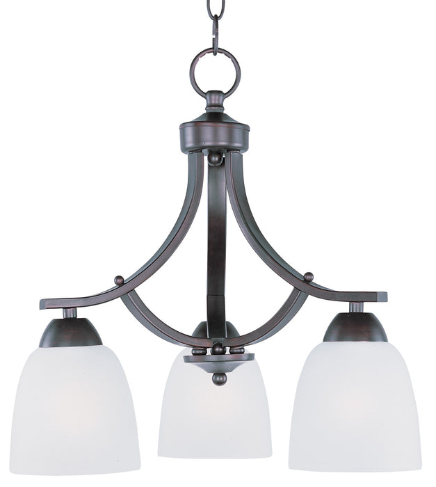 Myhouse Lighting Maxim - 11223FTOI - Three Light Chandelier - Axis - Oil Rubbed Bronze