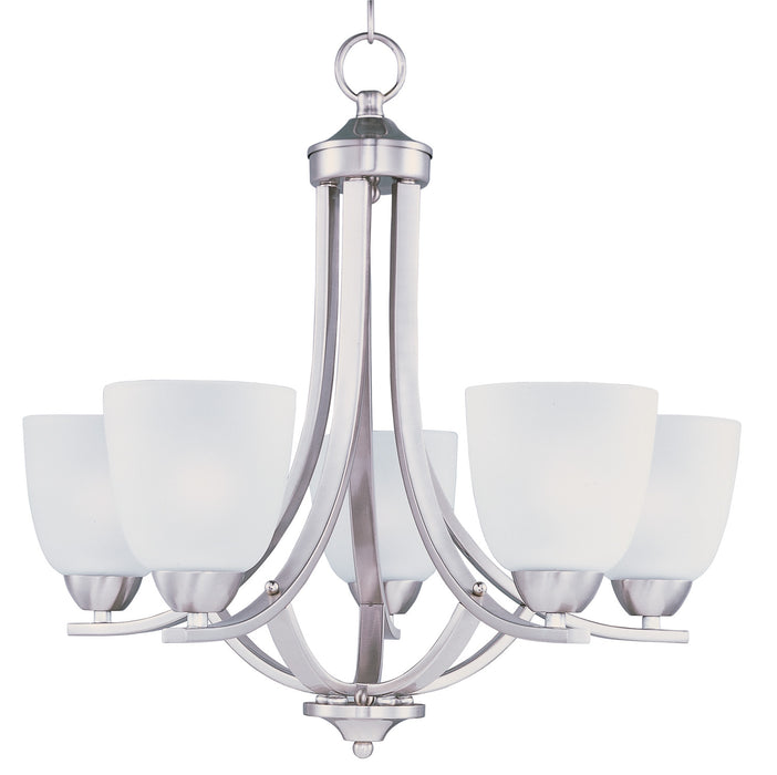 Myhouse Lighting Maxim - 11225FTSN - Five Light Chandelier - Axis - Satin Nickel