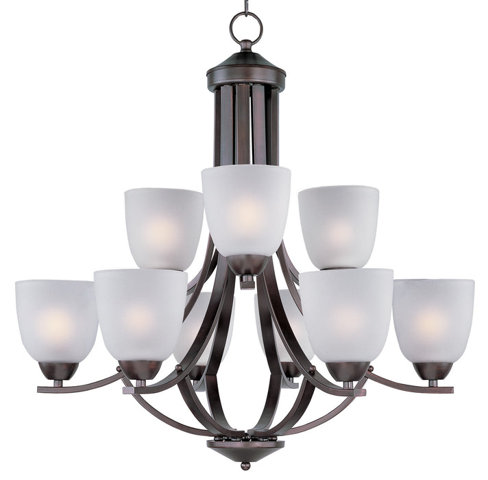 Myhouse Lighting Maxim - 11226FTOI - Nine Light Chandelier - Axis - Oil Rubbed Bronze