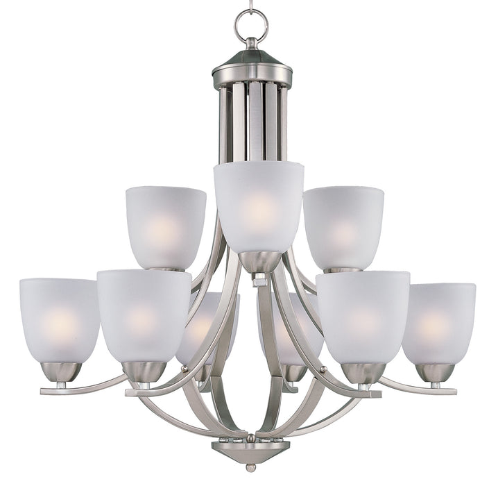 Myhouse Lighting Maxim - 11226FTSN - Nine Light Chandelier - Axis - Satin Nickel