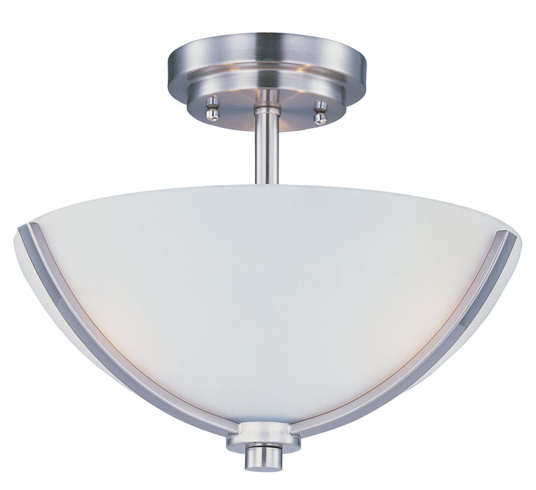 Myhouse Lighting Maxim - 20031SWSN - Three Light Semi-Flush Mount - Deven - Satin Nickel