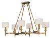 Myhouse Lighting Maxim - 22376OMNAB - Six Light Chandelier - Fairmont - Natural Aged Brass