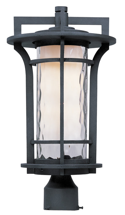 Myhouse Lighting Maxim - 30480WGBO - One Light Outdoor Pole/Post Lantern - Oakville - Black Oxide