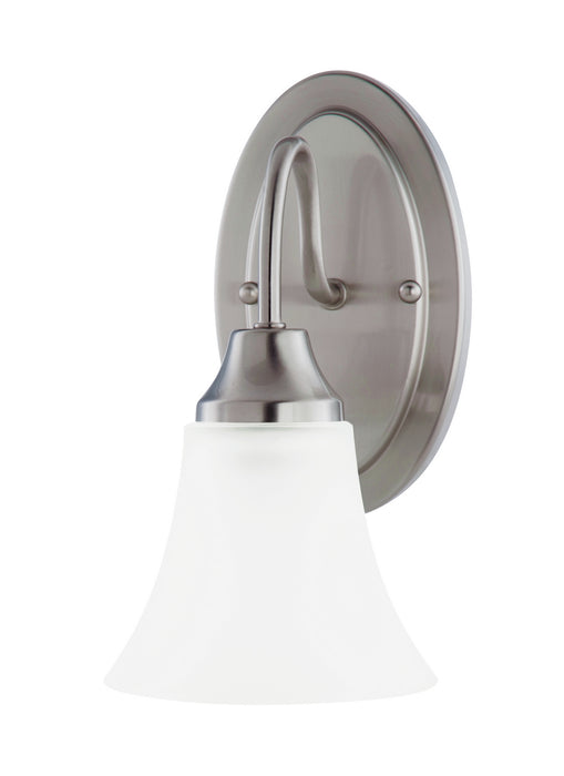 Myhouse Lighting Generation Lighting - 41806-962 - One Light Wall / Bath Sconce - Holman - Brushed Nickel