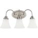 Myhouse Lighting Generation Lighting - 44807-962 - Three Light Wall / Bath - Holman - Brushed Nickel