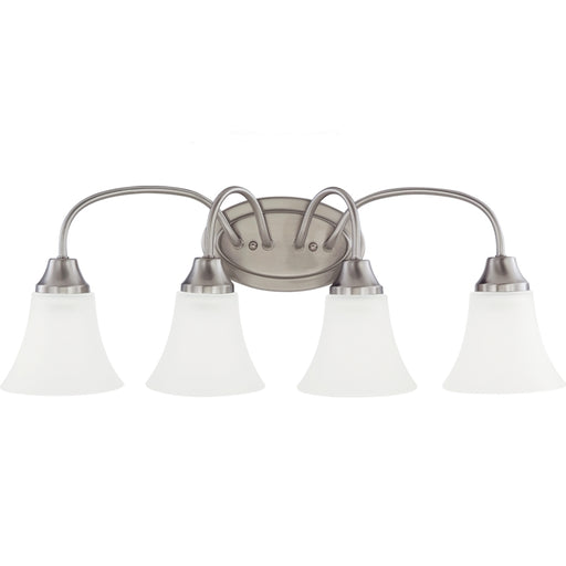 Myhouse Lighting Generation Lighting - 44808-962 - Four Light Wall / Bath - Holman - Brushed Nickel