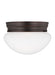 Myhouse Lighting Generation Lighting - 5326-710 - One Light Flush Mount - Webster - Bronze