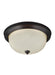 Myhouse Lighting Generation Lighting - 77063-710 - One Light Flush Mount - Geary - Bronze