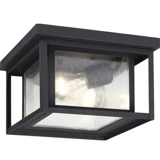 Myhouse Lighting Generation Lighting - 78027-12 - Two Light Outdoor Flush Mount - Hunnington - Black