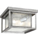 Myhouse Lighting Generation Lighting - 78027-57 - Two Light Outdoor Flush Mount - Hunnington - Weathered Pewter