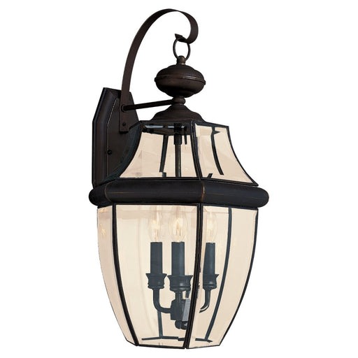 Myhouse Lighting Generation Lighting - 8040-71 - Three Light Outdoor Wall Lantern - Lancaster - Antique Bronze