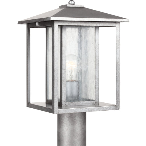 Myhouse Lighting Generation Lighting - 82027-57 - One Light Outdoor Post Lantern - Hunnington - Weathered Pewter