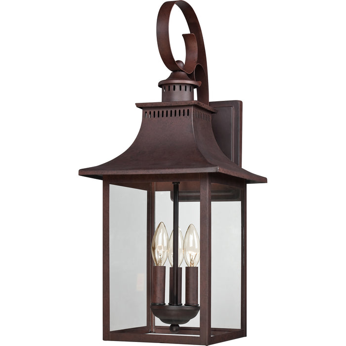 Myhouse Lighting Quoizel - CCR8410CU - Three Light Outdoor Wall Lantern - Chancellor - Copper Bronze