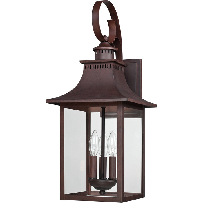 Myhouse Lighting Quoizel - CCR8410CU - Three Light Outdoor Wall Lantern - Chancellor - Copper Bronze