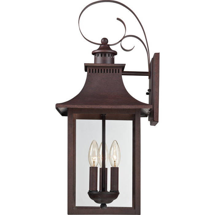 Myhouse Lighting Quoizel - CCR8410CU - Three Light Outdoor Wall Lantern - Chancellor - Copper Bronze