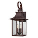 Myhouse Lighting Quoizel - CCR8410CU - Three Light Outdoor Wall Lantern - Chancellor - Copper Bronze