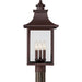 Myhouse Lighting Quoizel - CCR9010CU - Three Light Outdoor Post Lantern - Chancellor - Copper Bronze