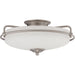 Myhouse Lighting Quoizel - GF1617AN - Three Light Flush Mount - Griffin - Antique Nickel