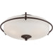 Myhouse Lighting Quoizel - GF1617PN - Three Light Flush Mount - Griffin - Palladian Bronze