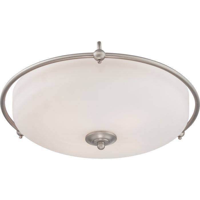 Myhouse Lighting Quoizel - GF1621AN - Four Light Flush Mount - Griffin - Antique Nickel