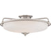 Myhouse Lighting Quoizel - GF1621AN - Four Light Flush Mount - Griffin - Antique Nickel