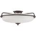 Myhouse Lighting Quoizel - GF1621PN - Four Light Flush Mount - Griffin - Palladian Bronze