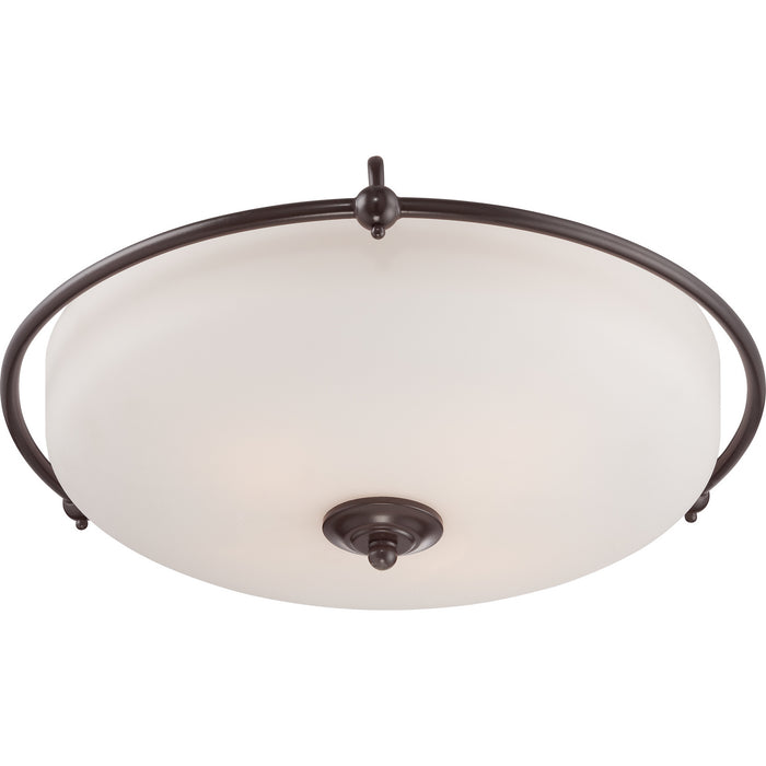 Myhouse Lighting Quoizel - GF1621PN - Four Light Flush Mount - Griffin - Palladian Bronze