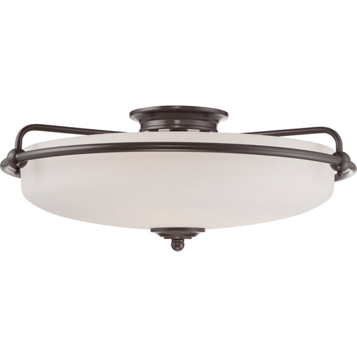 Myhouse Lighting Quoizel - GF1621PN - Four Light Flush Mount - Griffin - Palladian Bronze