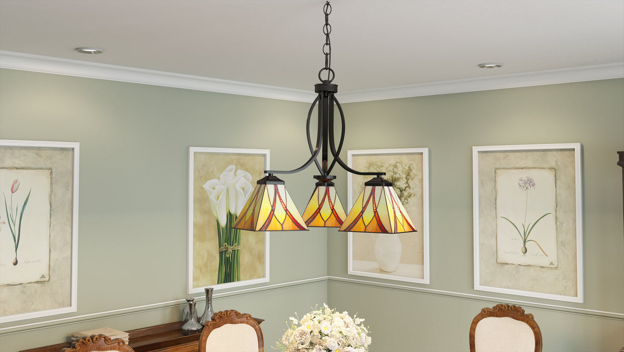 Myhouse Lighting Quoizel - TFAS5003VA - Three Light Chandelier - Asheville - Valiant Bronze