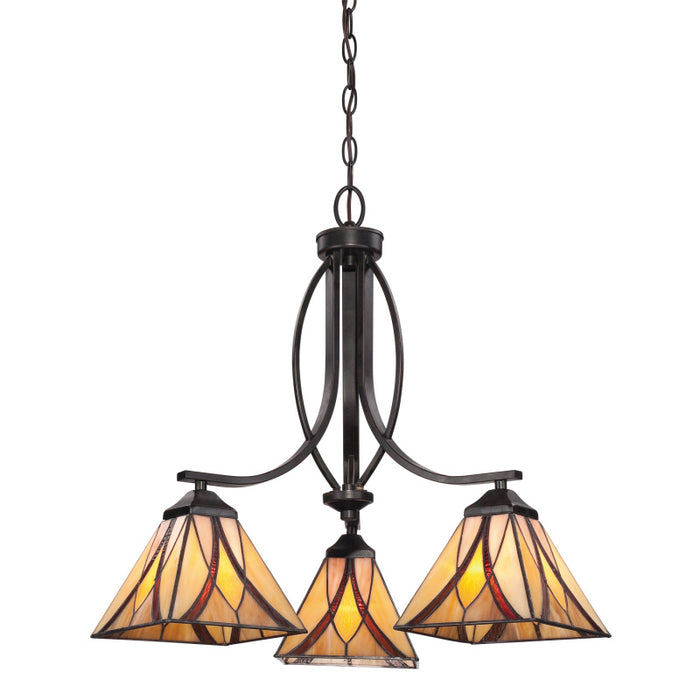 Myhouse Lighting Quoizel - TFAS5003VA - Three Light Chandelier - Asheville - Valiant Bronze