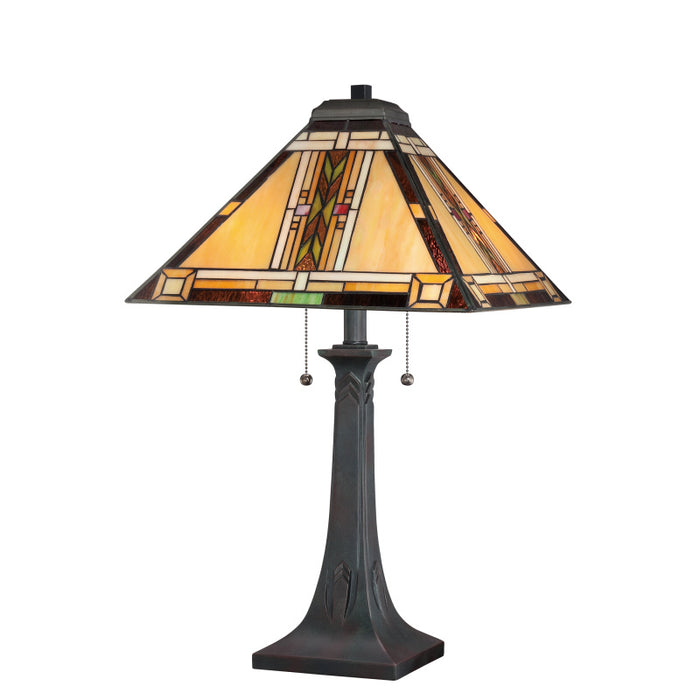 Myhouse Lighting Quoizel - TFNO6325VA - Two Light Table Lamp - Navajo - Valiant Bronze