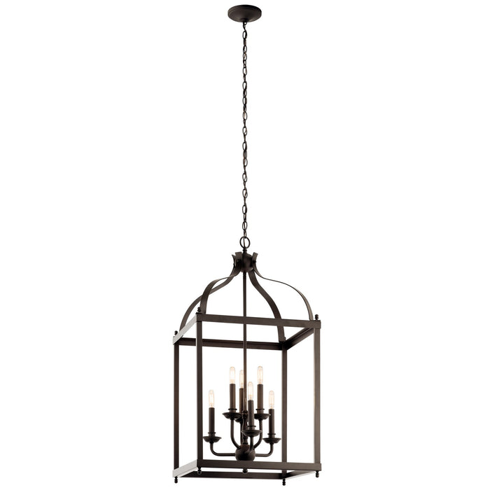 Myhouse Lighting Kichler - 42568OZ - Six Light Foyer Chandelier - Larkin - Olde Bronze