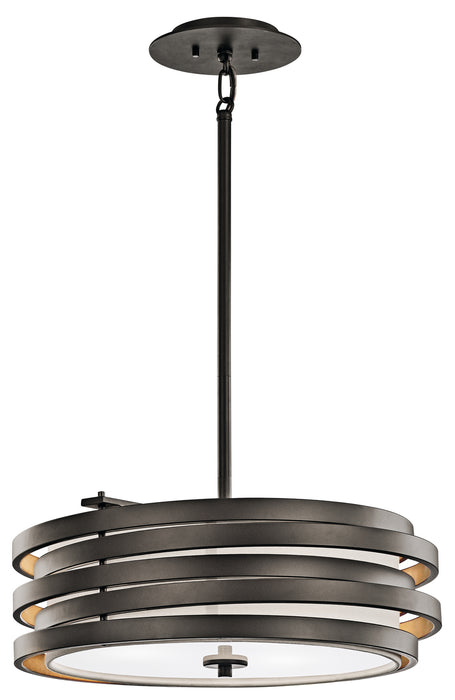 Myhouse Lighting Kichler - 43301OZ - Three Light Pendant - Roswell - Olde Bronze