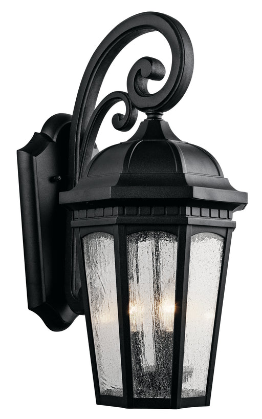 Myhouse Lighting Kichler - 9034BKT - Three Light Outdoor Wall Mount - Courtyard - Textured Black