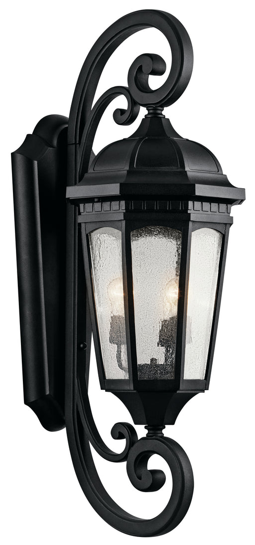 Myhouse Lighting Kichler - 9060BKT - Three Light Outdoor Wall Mount - Courtyard - Textured Black