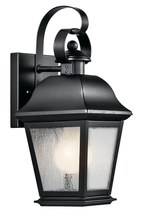 Myhouse Lighting Kichler - 9707BK - One Light Outdoor Wall Mount - Mount Vernon - Black