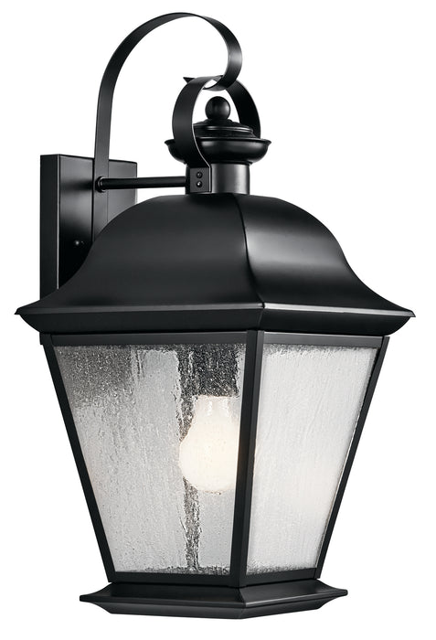 Myhouse Lighting Kichler - 9709BK - One Light Outdoor Wall Mount - Mount Vernon - Black