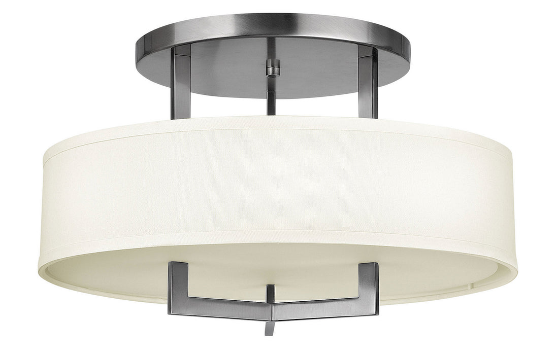 Myhouse Lighting Hinkley - 3201AN-LED - LED Semi-Flush Mount - Hampton - Antique Nickel